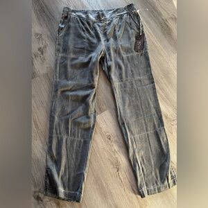 XCVI Women's Vintage Wash Y2K Crop Utility Pant Gray Size XS NWT